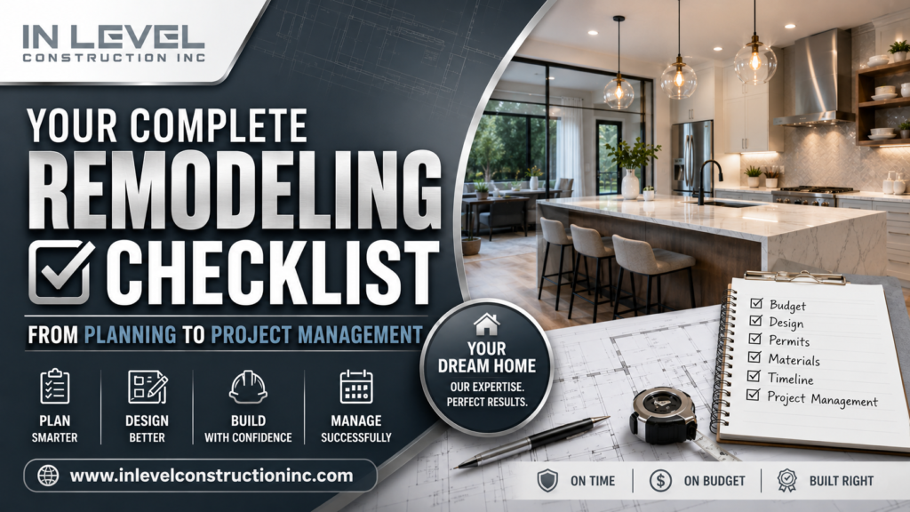 remodeling checklist San Jose